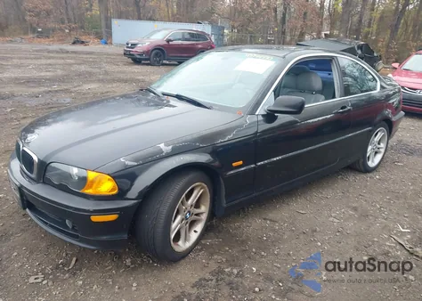 2000 BMW 328Ci из США, поврежденный, VIN WBABM5347YJN92783